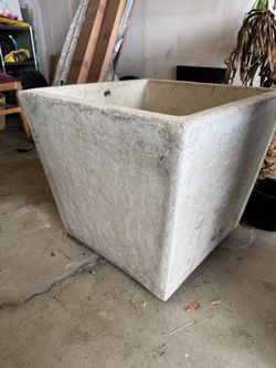 Large Square Concrete Planter — 25 x 25 Top, 21.5 in. High