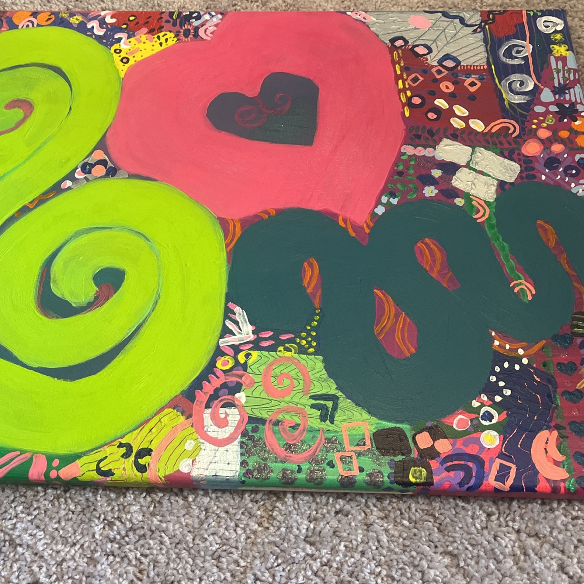 Original Abstract Acrylic Painting