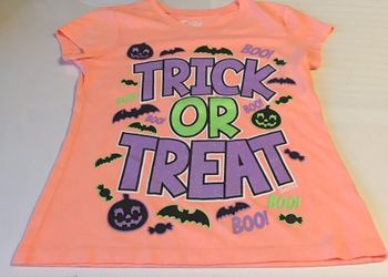 Justice Girls Halloween Shirt Size 10