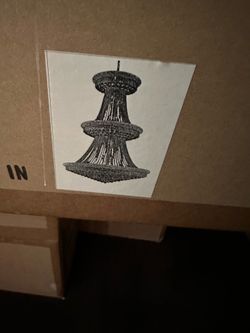 Crystal chandelier in box