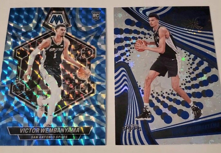 Really Nice 2 Card Rookie Lot Of Victor Wembanyama... MINT CONDITION.!!!