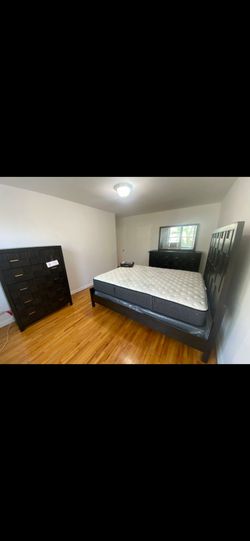 Modern Oak Queen Set