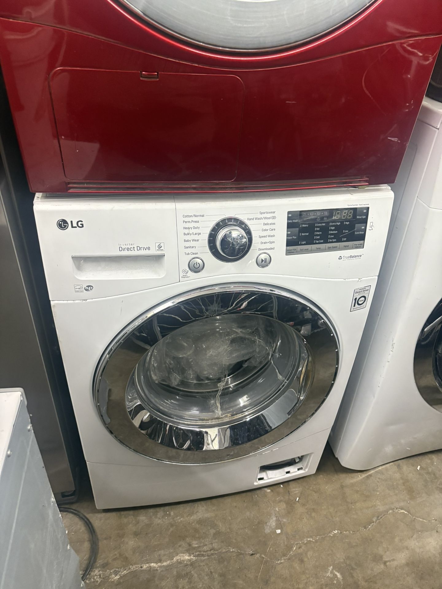 LG 2-in-1 Set Washer And gas Dryer Front Load Mix Match