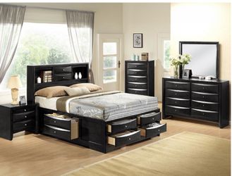 Emily Black Storage Queen 5pc 🤓😍🚛😎😘