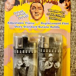 The Three Stooges 2 Pack Wacked Out Collectable Lighters