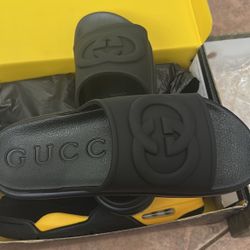 Gucci Black Slides 