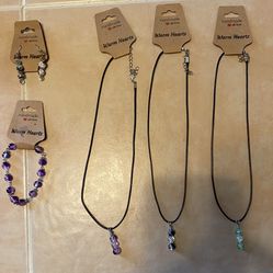 Necklaces, $15 Earrings, $10 Bracelets $10