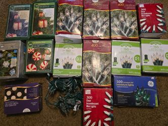 Collection Of New and Used Christmas Lights.