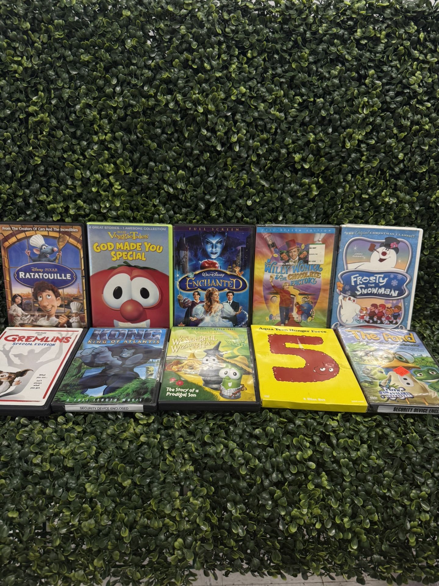 🎥 Kids & Family DVD Lot x10 – Ratatouille, Enchanted, Gremlins, VeggieTales...