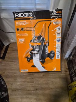 Ridgid wet dry vac with cart