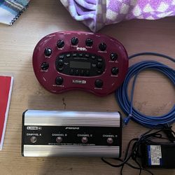 Line 6 POD XT With All Accessories. 