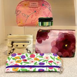 Lot Of 5 Cosmetic Bags