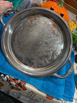 F.B. rogers serving platter