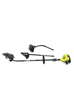 25 cc 2-Stroke Attachment Capable Full Crank Straight Gas Shaft String Trimmer