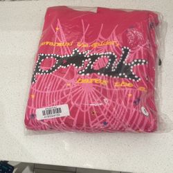SPIDER pink hoodie 