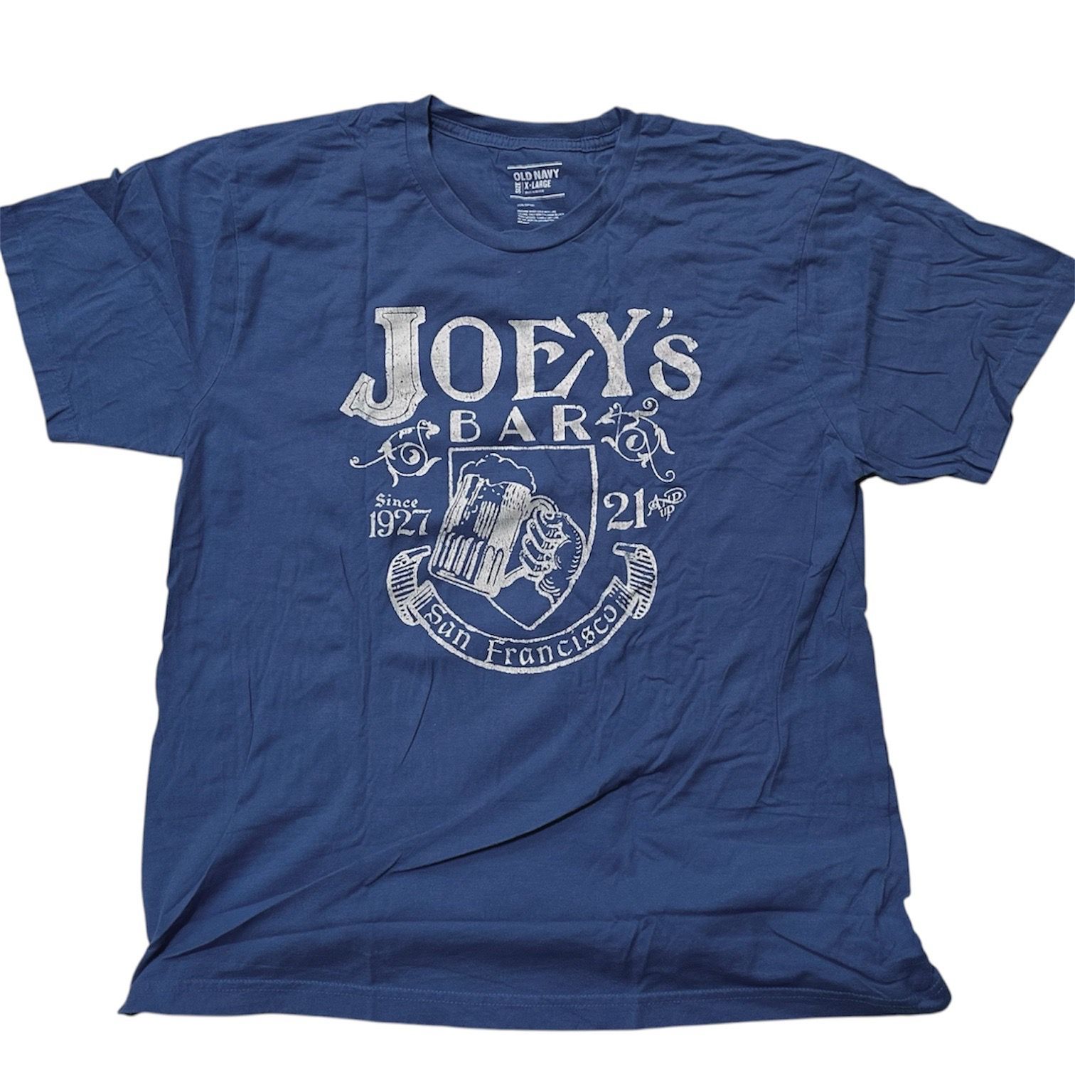 Joeys Bar since 1927 San Francisco Old Navy shirt size XL
