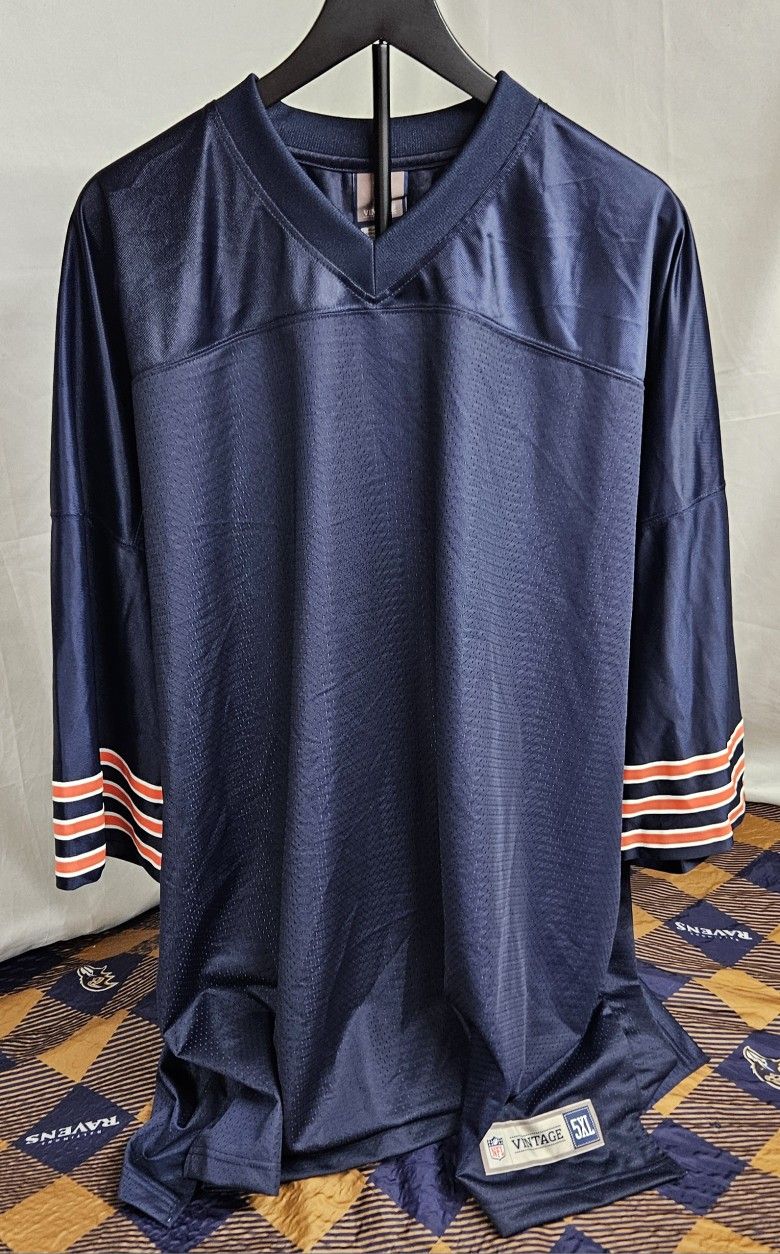Men's Blank Vintage Pro Line Chicago Bears Jersey Size 5XL