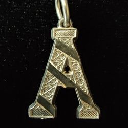 Real 925 Sterling Silver Letter A initial A 5 Star ⭐⭐⭐⭐⭐