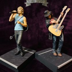  Jon Bon Jovi and Richie Sambora 🎸Collectable 2007 Action Figures, **Caution: Slippery When Wet!**
