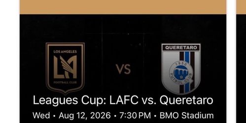 Leagues Cup: LAFC Vs Queretaro
