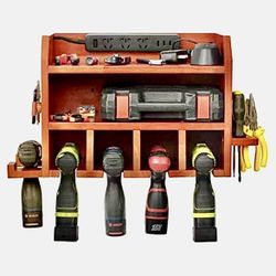 Power Tool Wall Storage & Charging Station • Sturdy, Convenient, Mount Anywhere