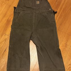 Carhartt Insulated Double Knee Coveralls Size Large Short