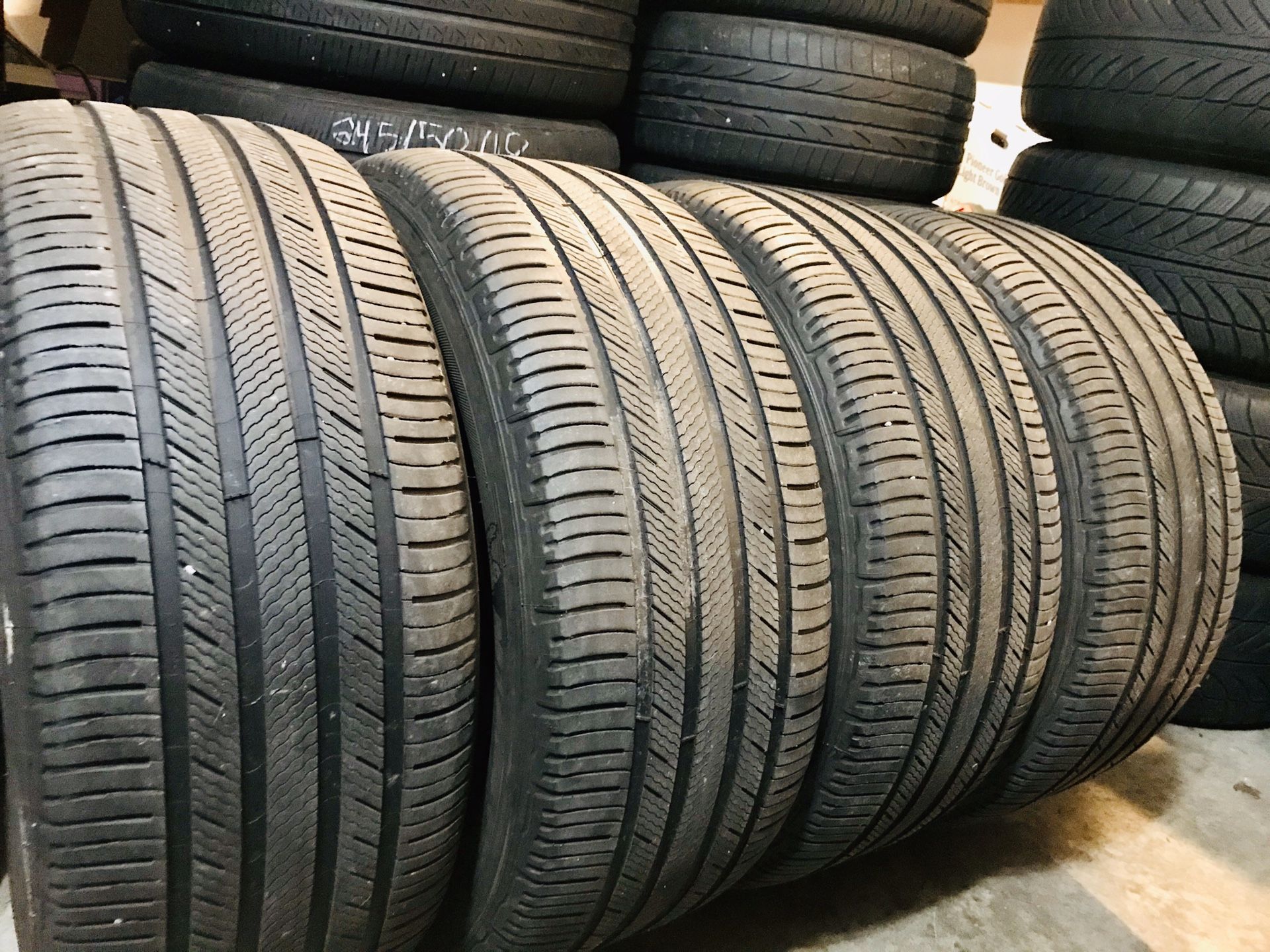 Four Matching Michelin 255/50/19 All Season Tires