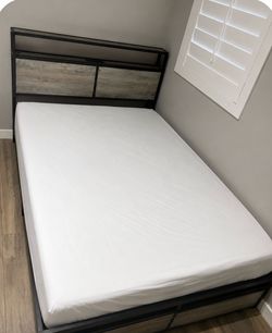 Kids full size bed frame & mattress if wanted