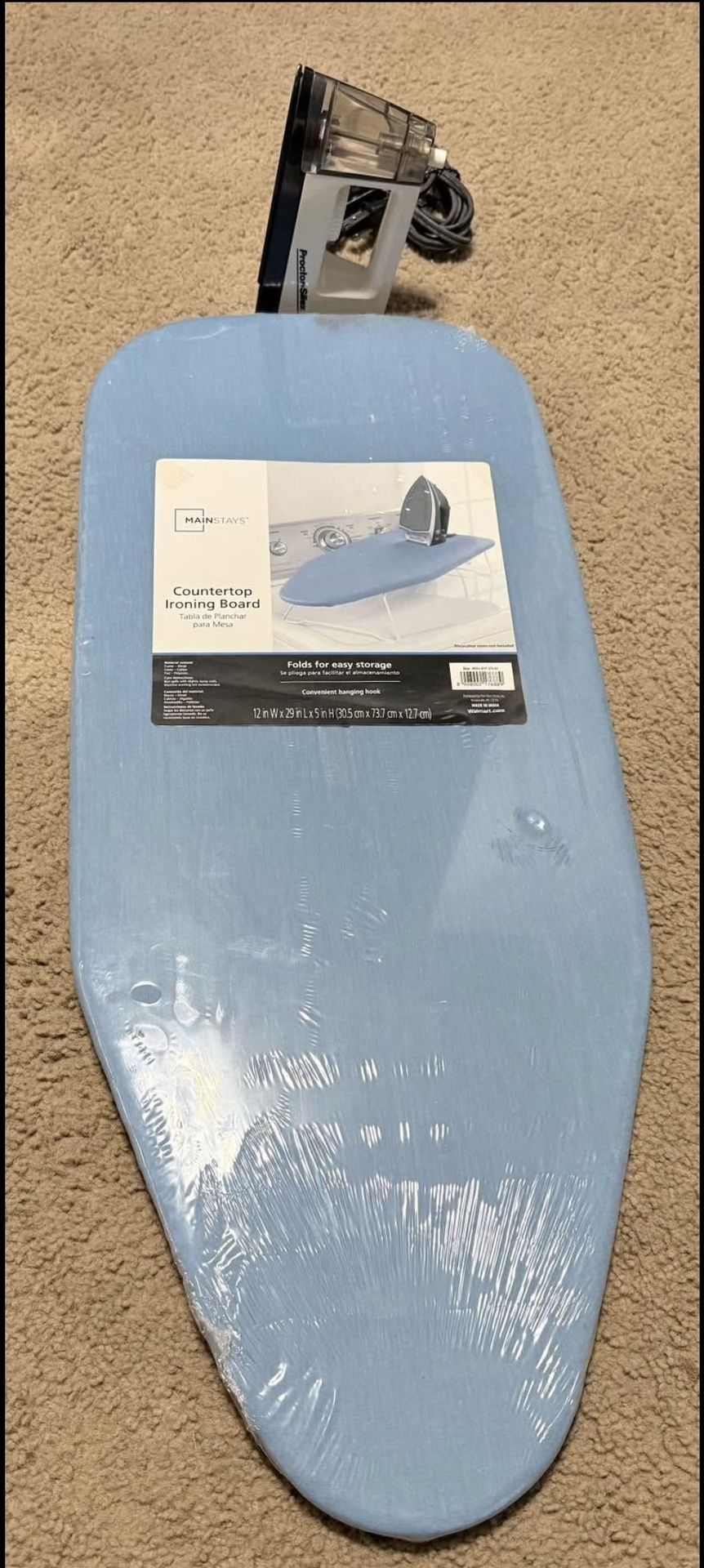 Travel Iron And Countertop Ironing Board
