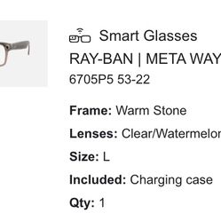 Clear Frame Ray-Ban Meta Wayfarer AI Glasses