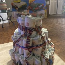 Hot wheels Diaper Cake