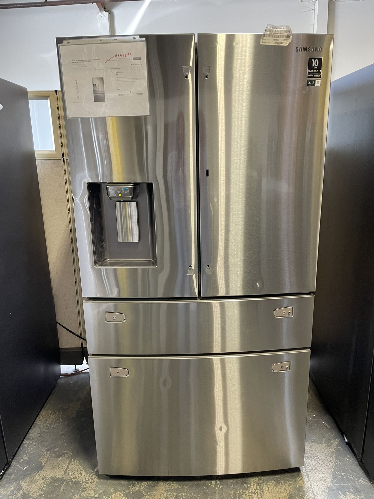 Samsung 28 Cu. Ft. Food Showcase 4 Door French Door Refrigerator