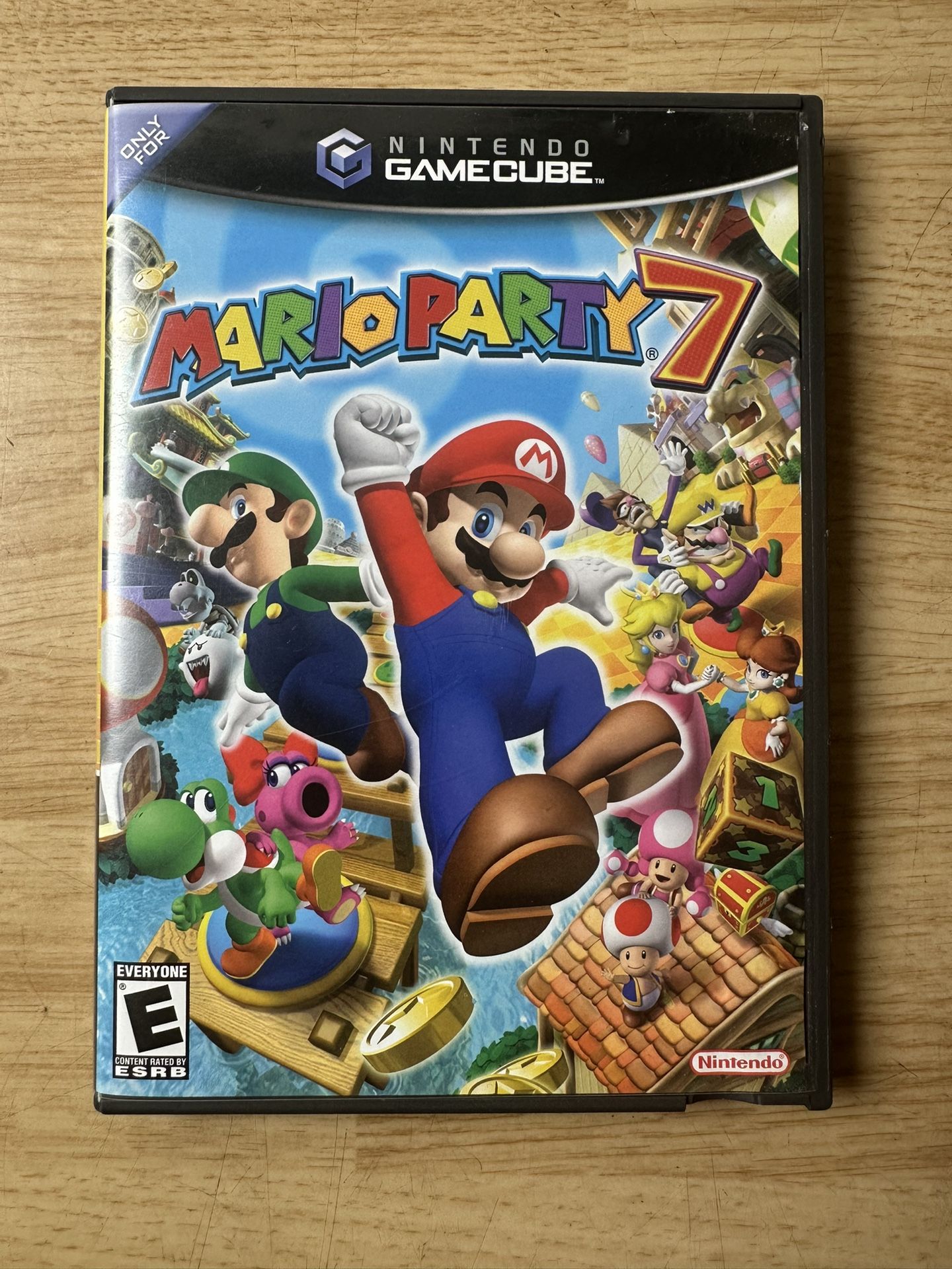 NINTENDO GAMECUBE - MARIO PARTY 7 - BLACK LABEL - 2005 - GC/Wii - COMPLETE WITH CASE, ARTWORK, BOOKLET & GAME DISC
