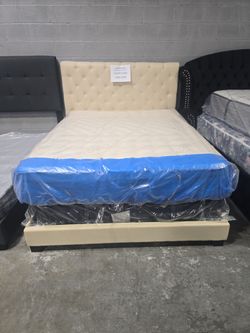 Casper Queen Bedframe Beige Color Hot Selling
