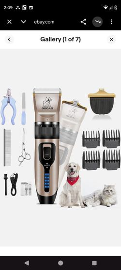 New open box 12 piece rechargeable pet grooming kit 25$