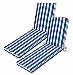 Outdoor Chaise Lounge Cushions for Patio, 72"x22"x3" Lounge Chair Cushions Set of 2, Waterproof Replacement Seat Cushions for Outdoor Furniture