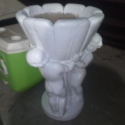 Concrete  Fountain Statue With 4 Ft Wide Pool