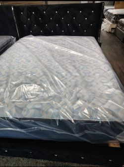 Button tufted bed frames available | King Queen Twin Full delivery available!