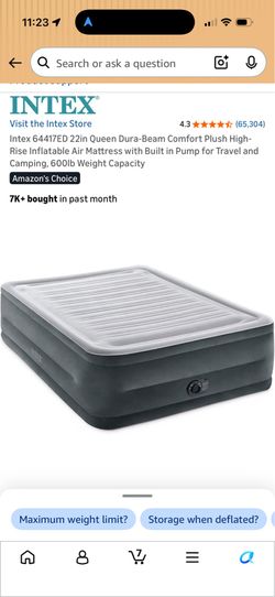Queen Inflatable Mattress with Puml
