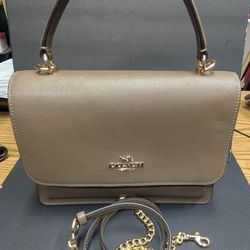 COACH Klare Top Handle Bag Gold/Taupe