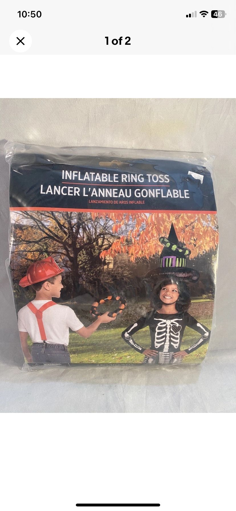 Inflatable Ring Toss, Witch Hat Halloween