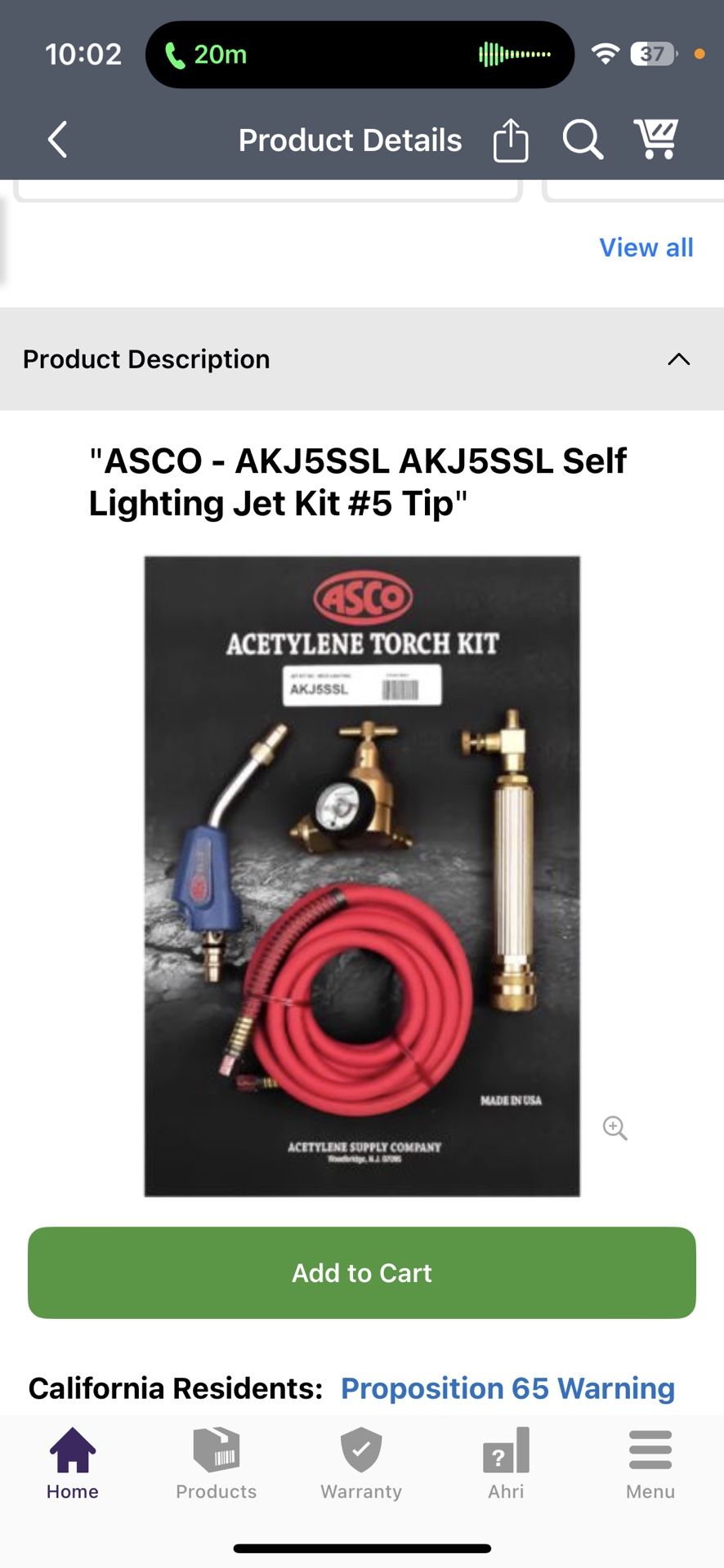 Asco Self Lighting Turbo Torch Set