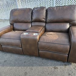 Free Reclining Sofa Couch, Powered, Works 