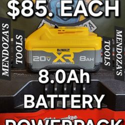 Dewalt 20v Battery 8.0Ah Powerpack 🔋