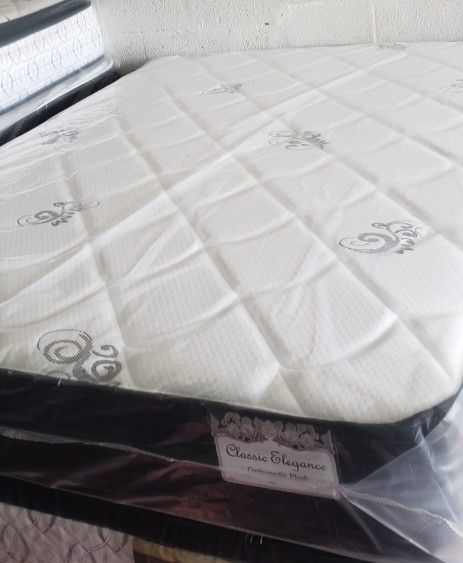 BEST PRICES QUEEN PLUSH MATTRESS WITH FREE BOX SPRING 