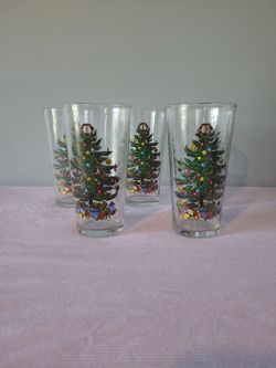 Christmas Tree Glasses