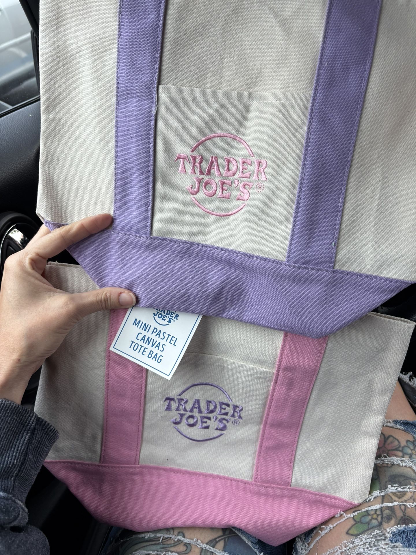 Trader Joes Mini Totes (set Of 2)