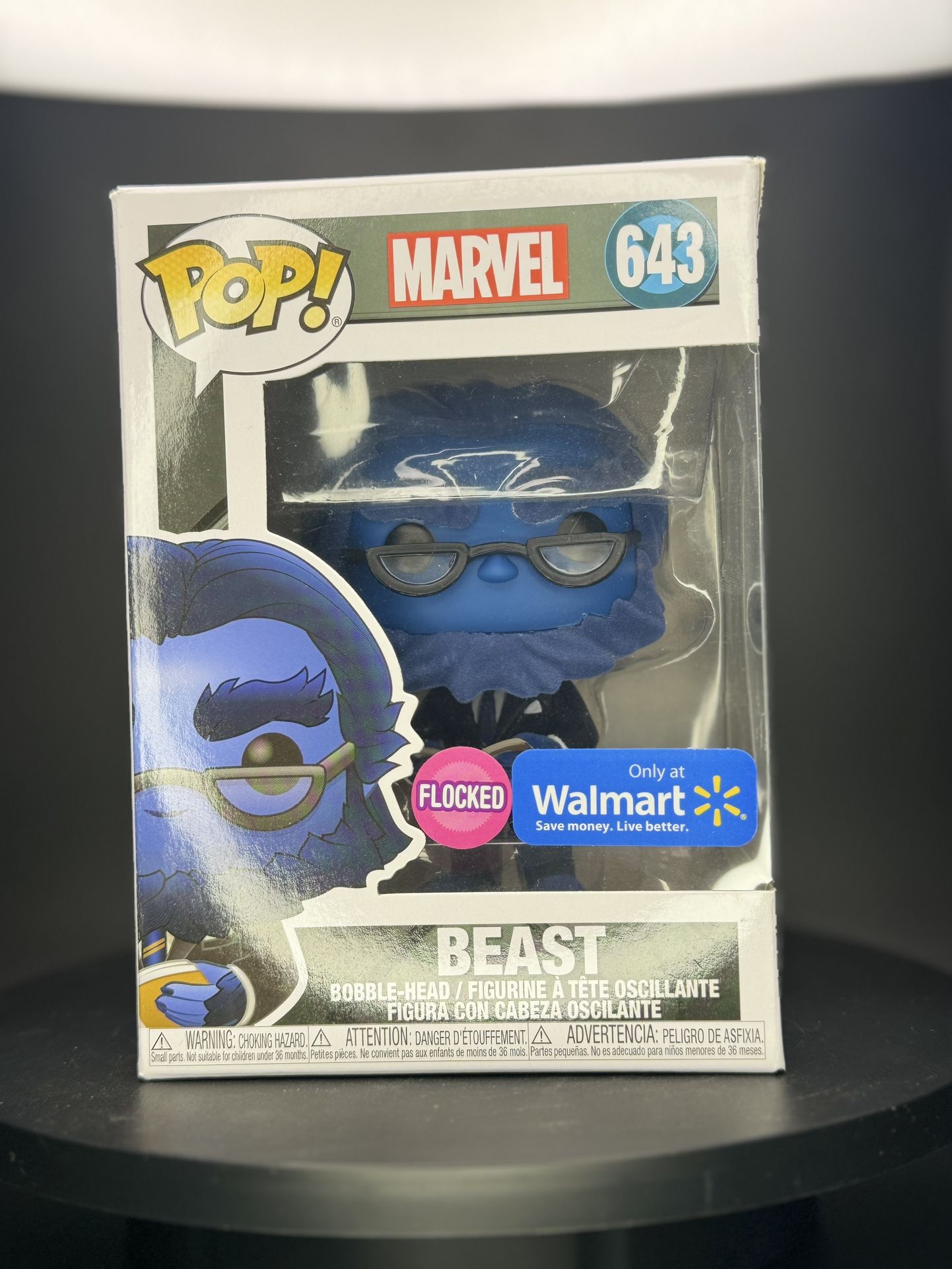 Funko Pop! Marvel X-Men: Beast #643 (Flocked) (Walmart Exclusive)