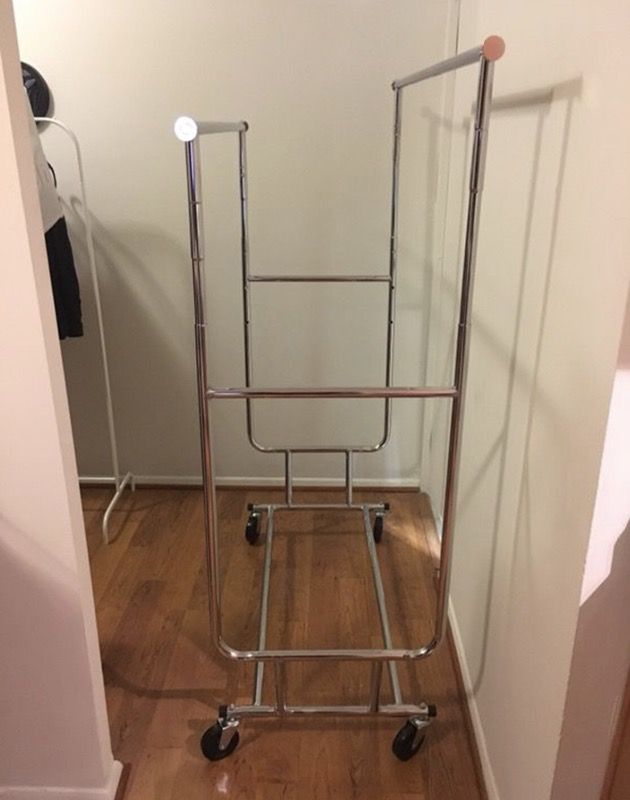 Double Rolling Clothing Rack