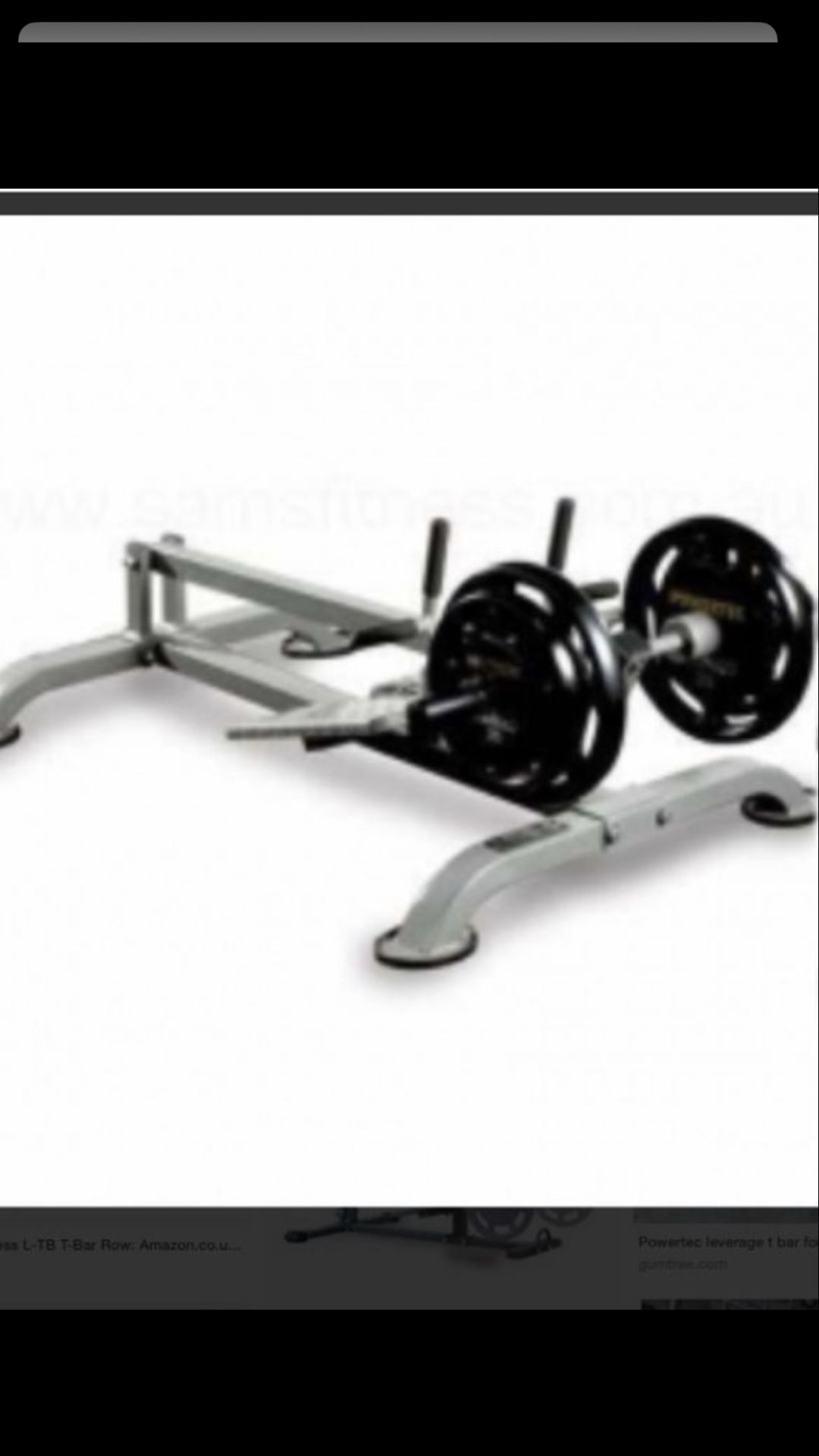 Powertec t online bar row machine